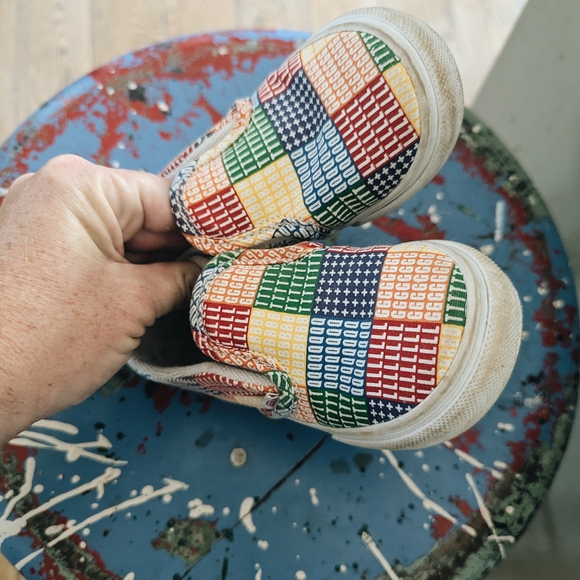 Vans Multicolor Patchwork Kids Slip-On Sneakers - Picture 5 of 6